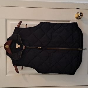 Black J.Crew Quilted Vest